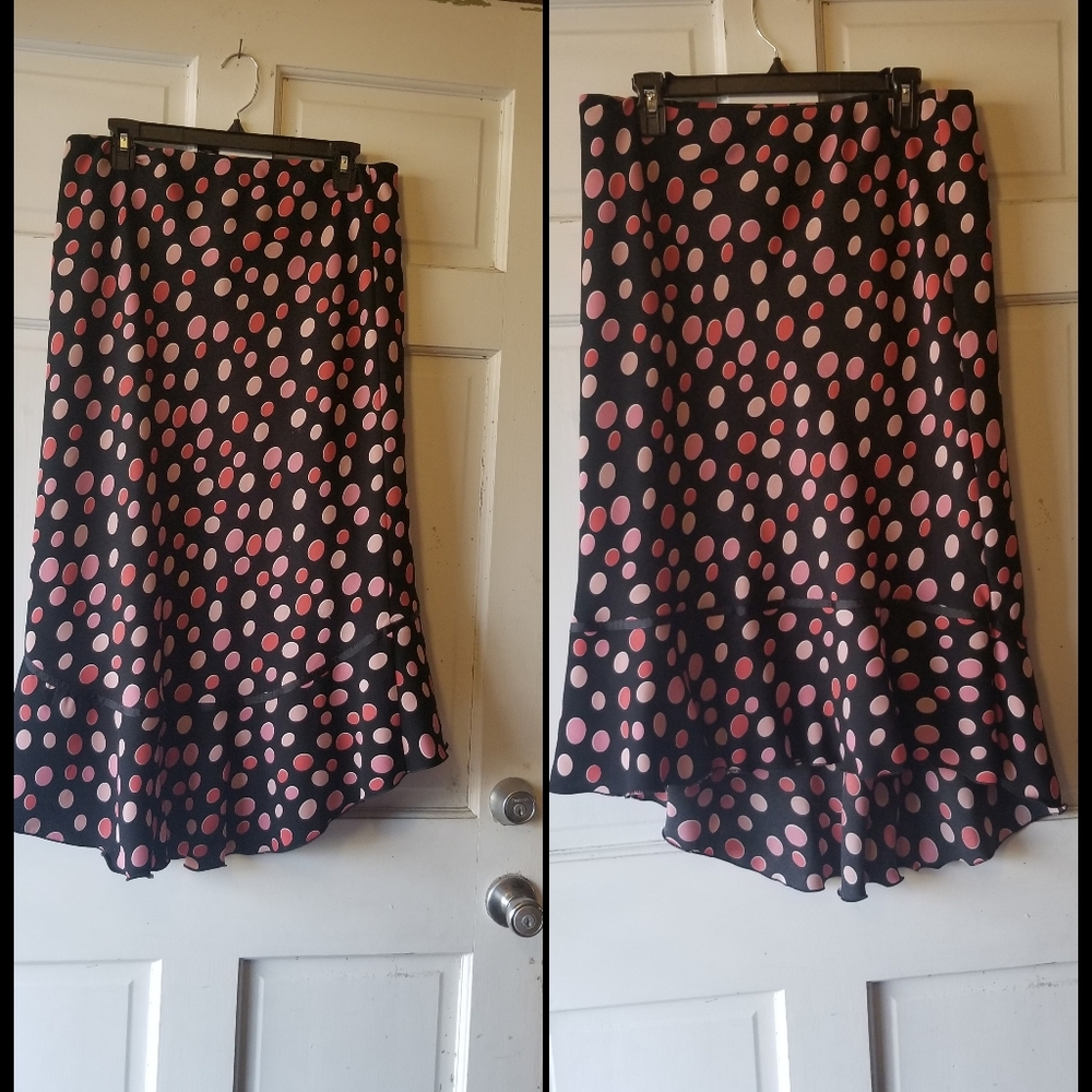 3/$20 Polka Dot Large Chapter One High Low Skirt